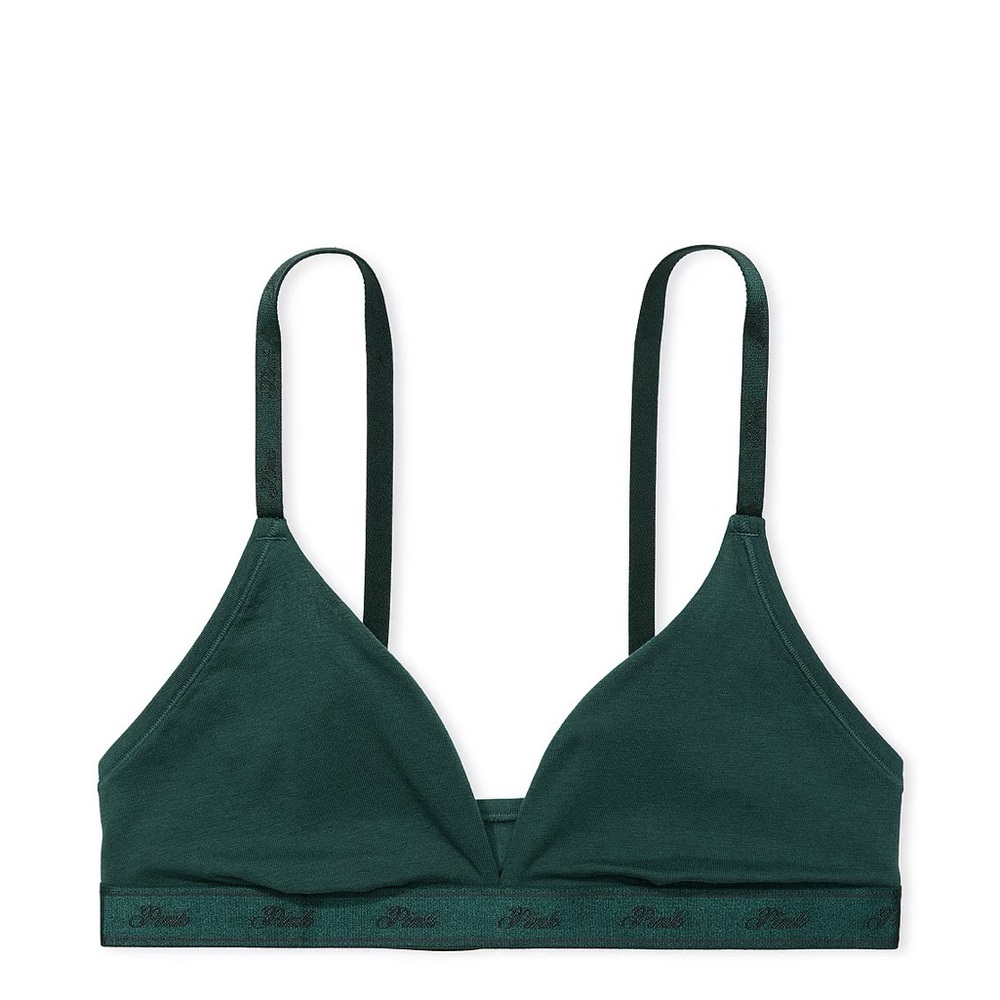 PINK BRALETTES & BRA TOPS
LOGO‎ COTTON TRIANGLE BRALETTE